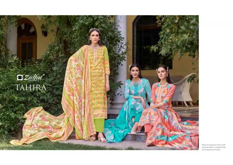 zulfat tahira cotton classic look full stitch plus size salwar kameez online 