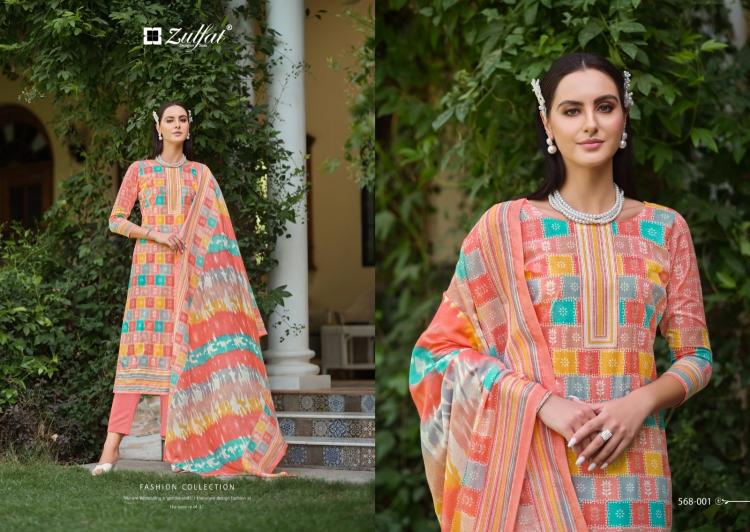 zulfat tahira cotton classic look full stitch plus size salwar kameez online 