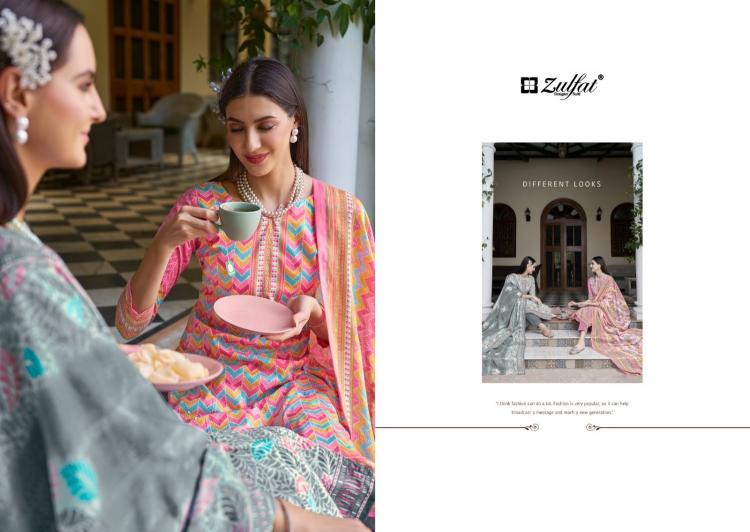 zulfat tahira cotton classic look full stitch plus size salwar kameez online 