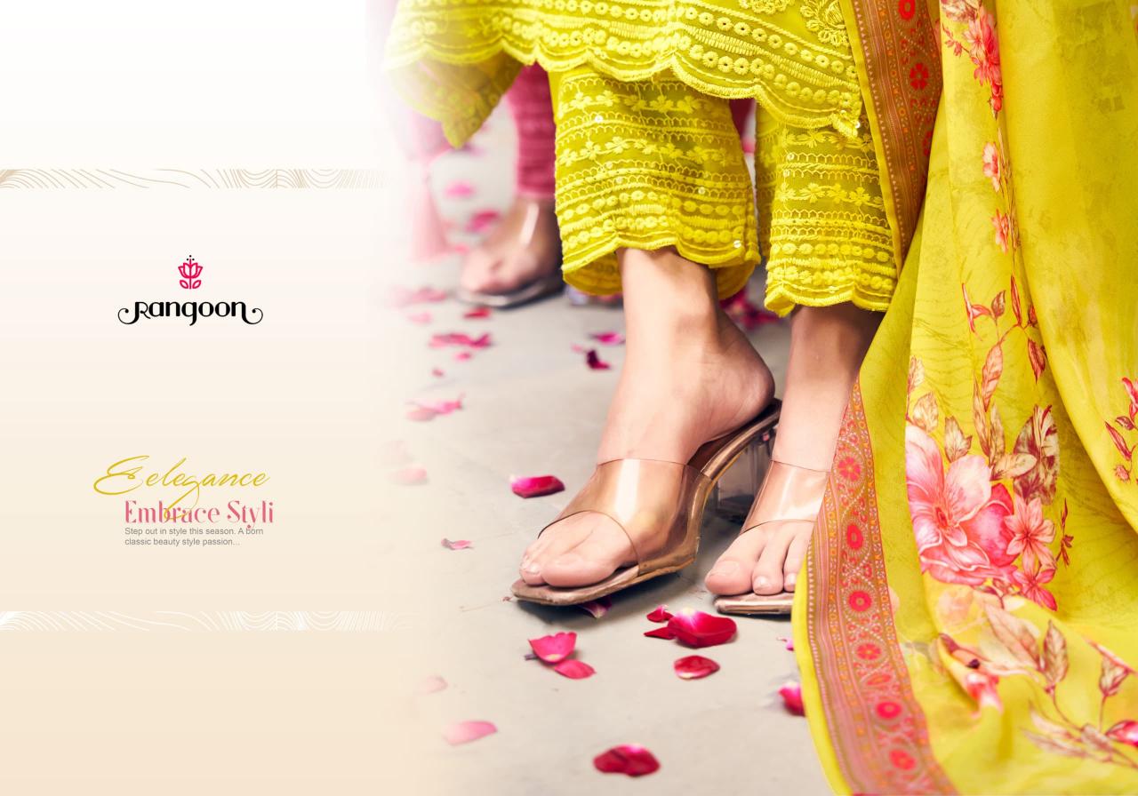 rangoon yashika chiffon georgette fully stitch classic salwar suit sets 