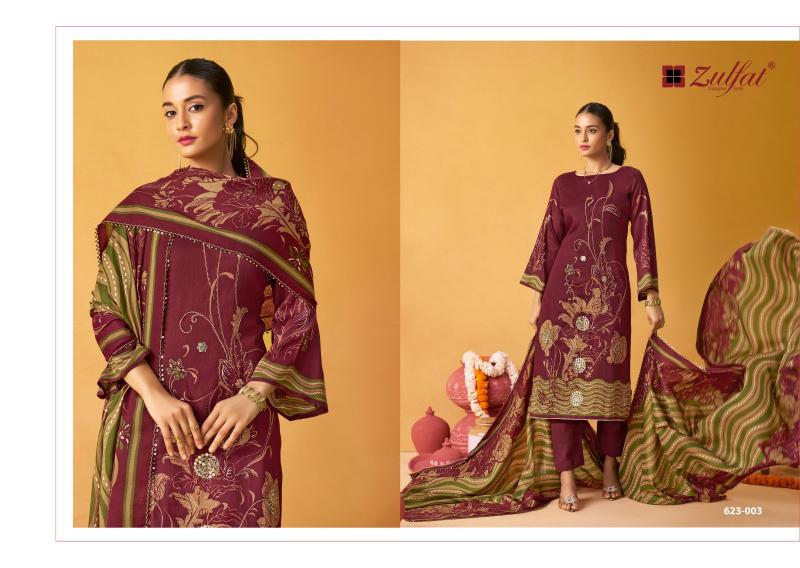 raabta vol 2 by zulfat designer jam cotton readymade plus size 3pcs dress 