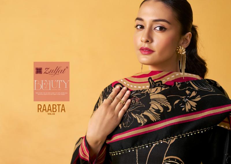 raabta vol 2 by zulfat designer jam cotton readymade plus size 3pcs dress 