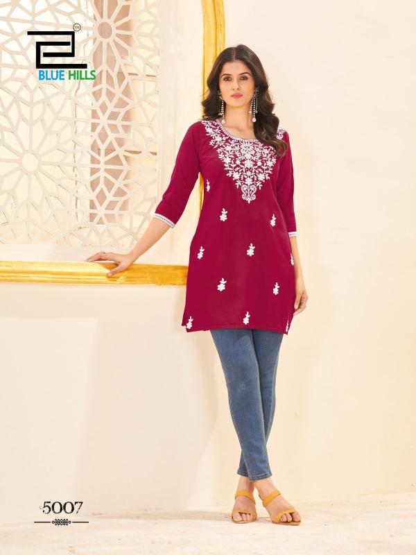 amelia vol 5 by blue hills rayon readymade classic look big size tops 