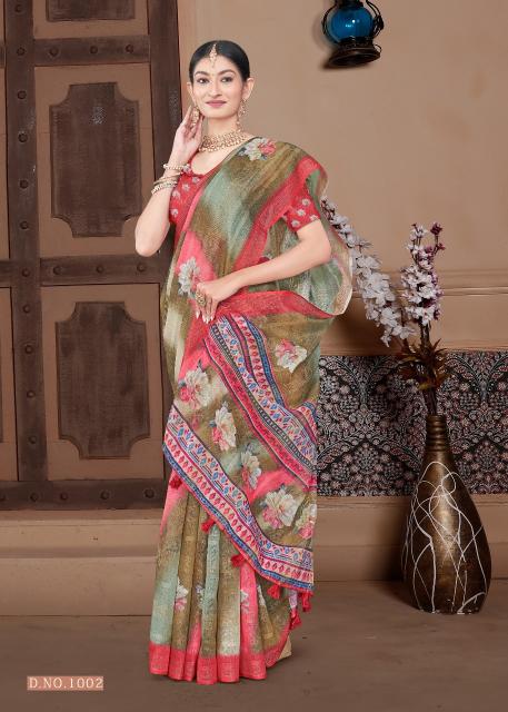 vinamra corporation crimson silk vol 1 shop trendy cotton saree 
