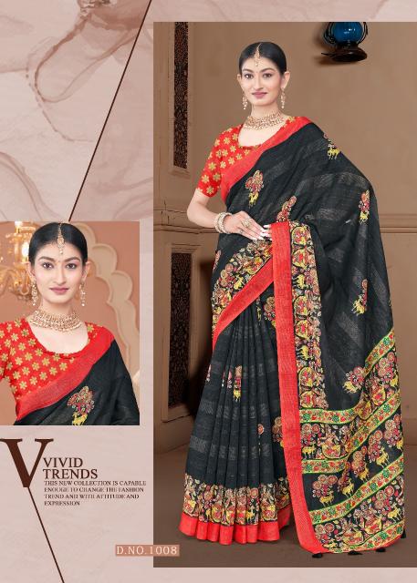 vinamra corporation crimson silk vol 1 shop trendy cotton saree 