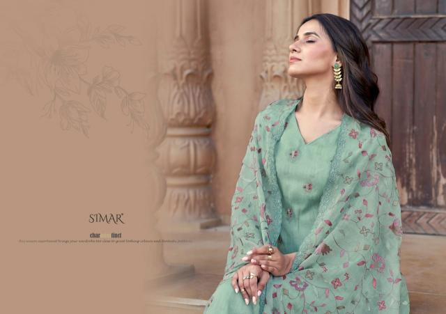 siya by glossy viscose organza fancy unstitch salwar suit 