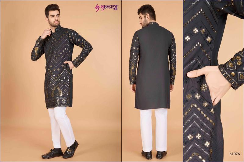 shubhvastra heritage vastra viscose rayon mens kurta with pant festival look