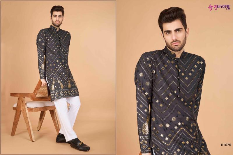 shubhvastra heritage vastra viscose rayon mens kurta with pant festival look
