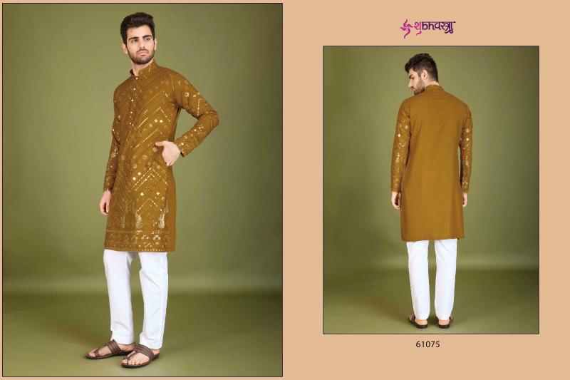 shubhvastra heritage vastra viscose rayon mens kurta with pant festival look