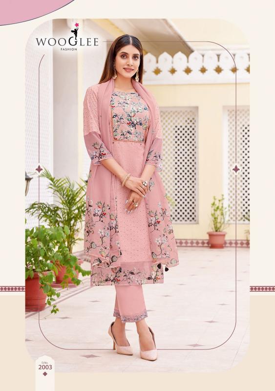 wooglee by kashmira readymade cotton shifli work classic salwar kameez 