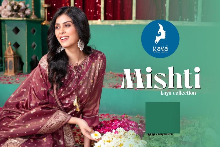 mishti by kaya silk jacquard shimmer full stitch plus size classic 3pcs dress