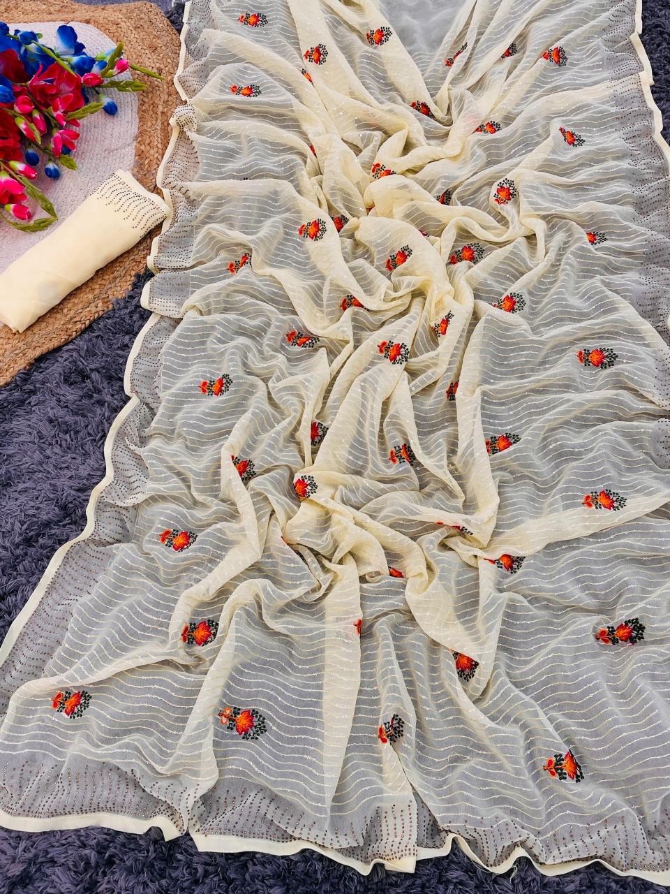 pr ds 643 faux georgette attractive look sequence work saree online 