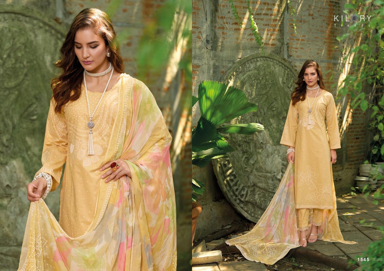 kilory trends rangat hit design lawn cotton pakistani dress material 