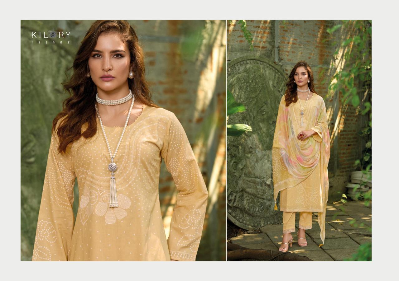 kilory trends rangat hit design lawn cotton pakistani dress material 