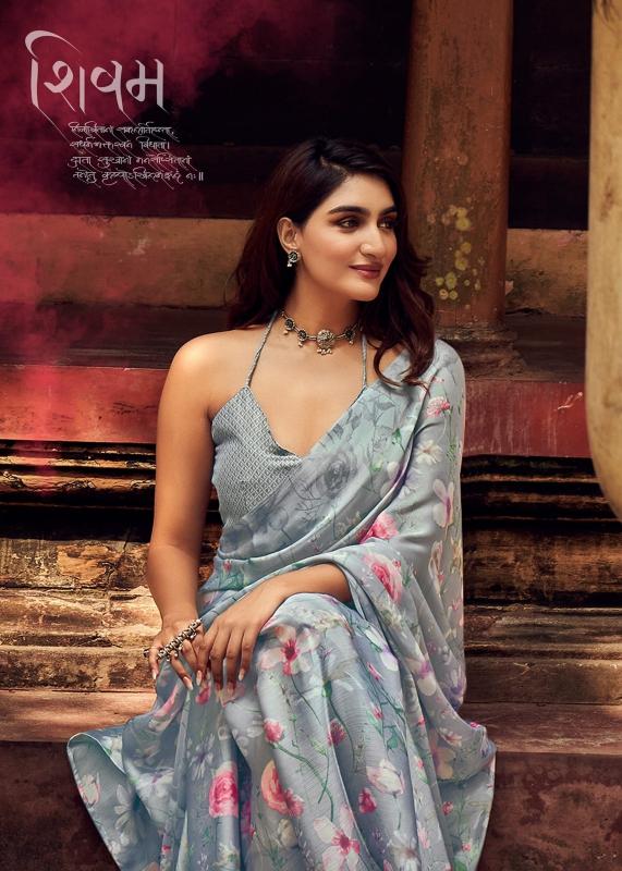 coconut by sanskar tex prints sartin siffon unique colours florence print saree 
