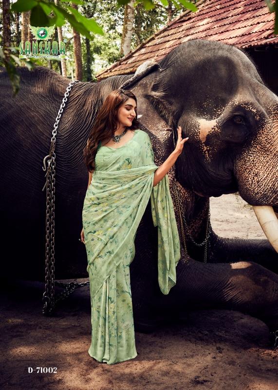 coconut by sanskar tex prints sartin siffon unique colours florence print saree 