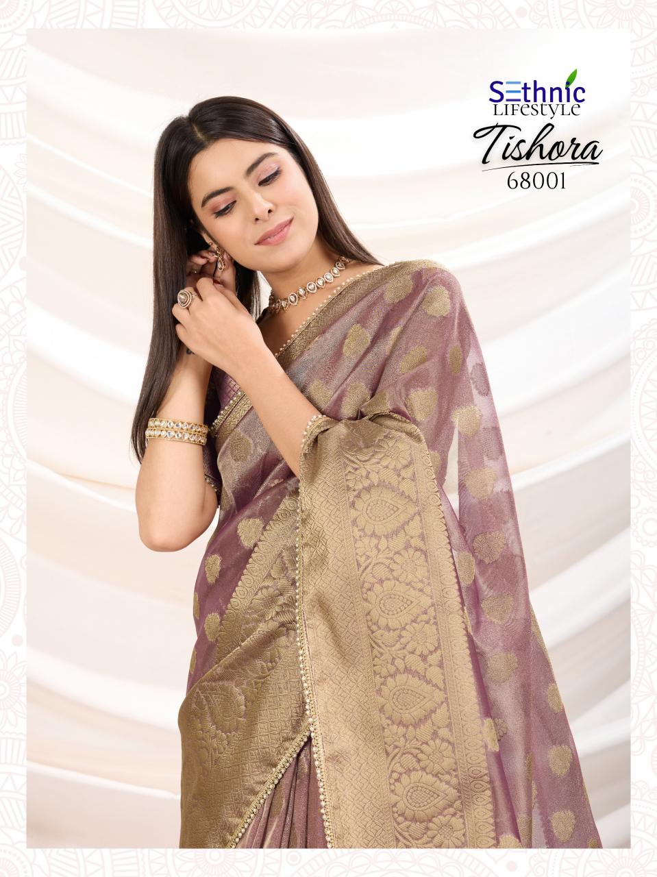 tishora by sethnic lifestyle crush tissue silk best saree online 