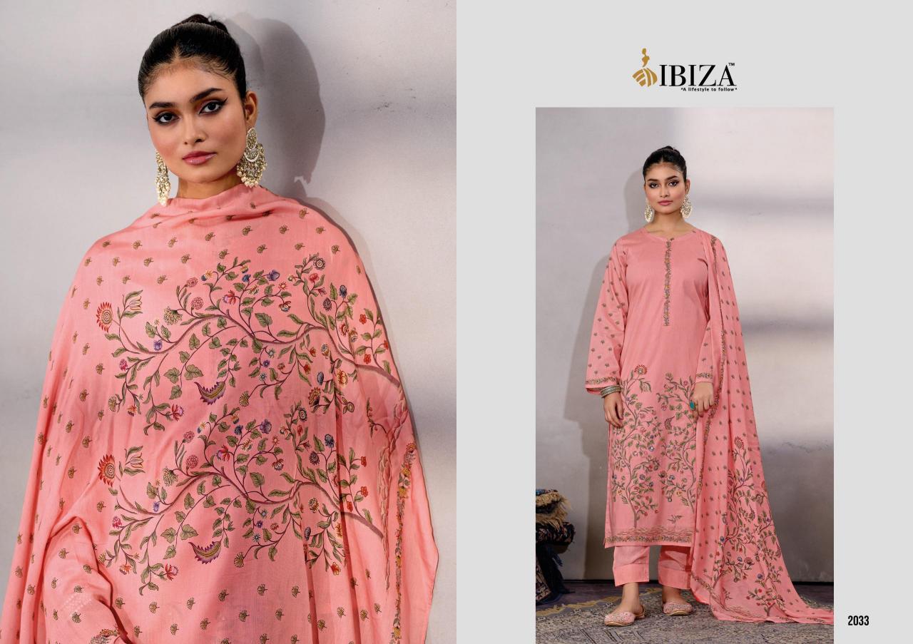 ibiza unicorn lawn cotton classic look unstitch 3pcs dress 