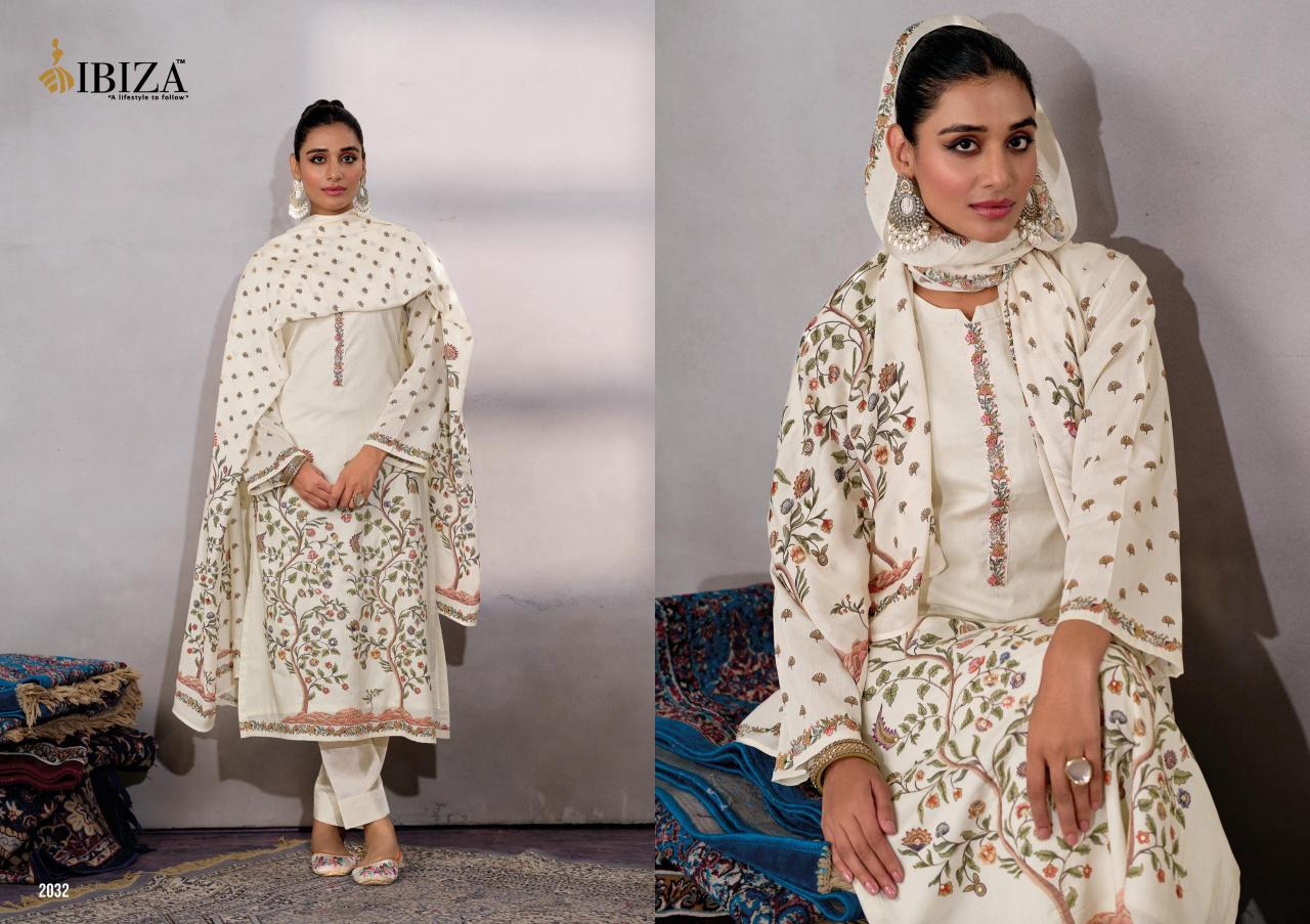 ibiza unicorn lawn cotton classic look unstitch 3pcs dress 