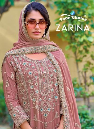 zarina by your choice chinon readymade fashionable design 3pcs dress