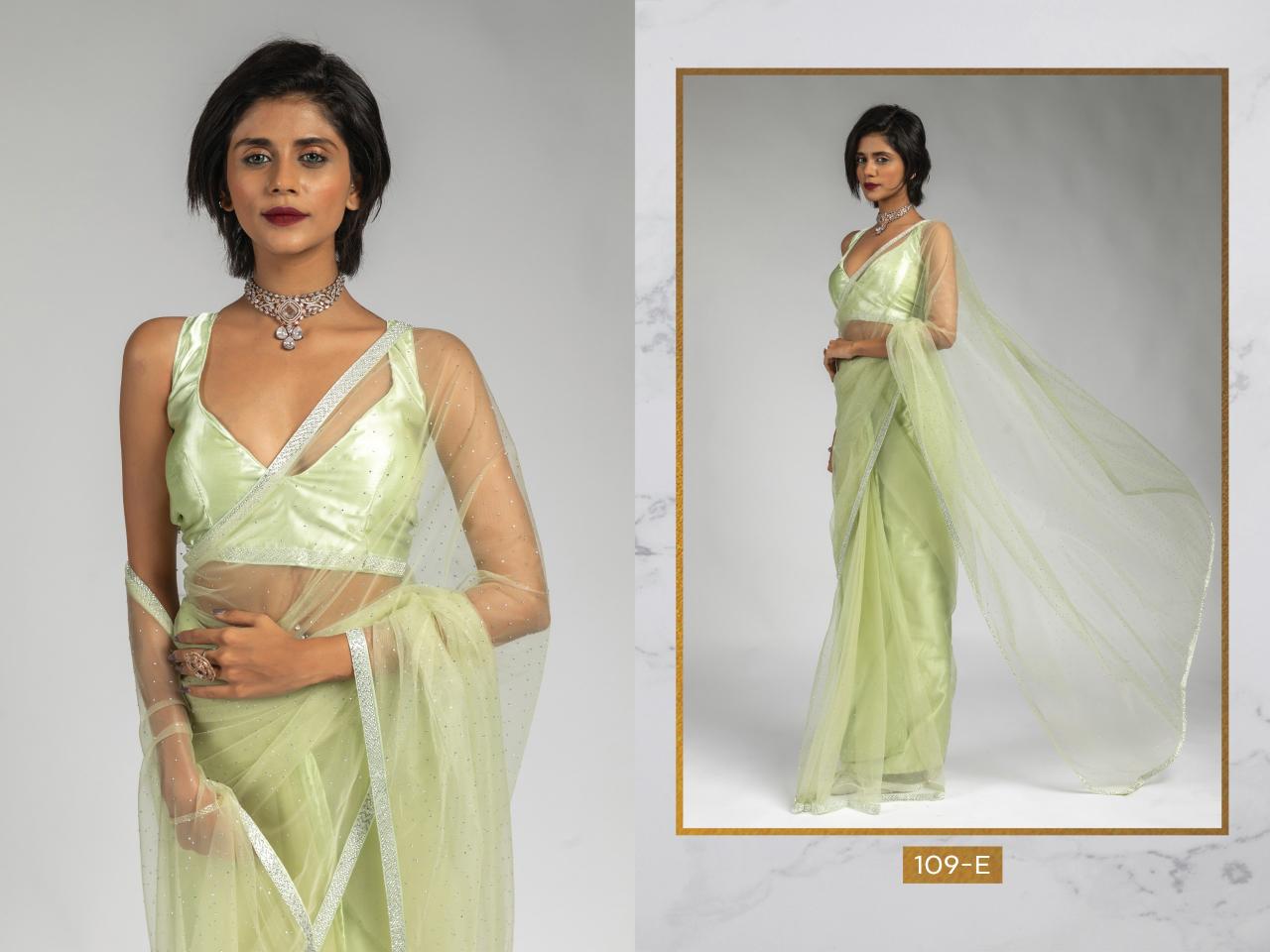 109a-109f burtterfly soft net shop trendy ready to wear sarees online 