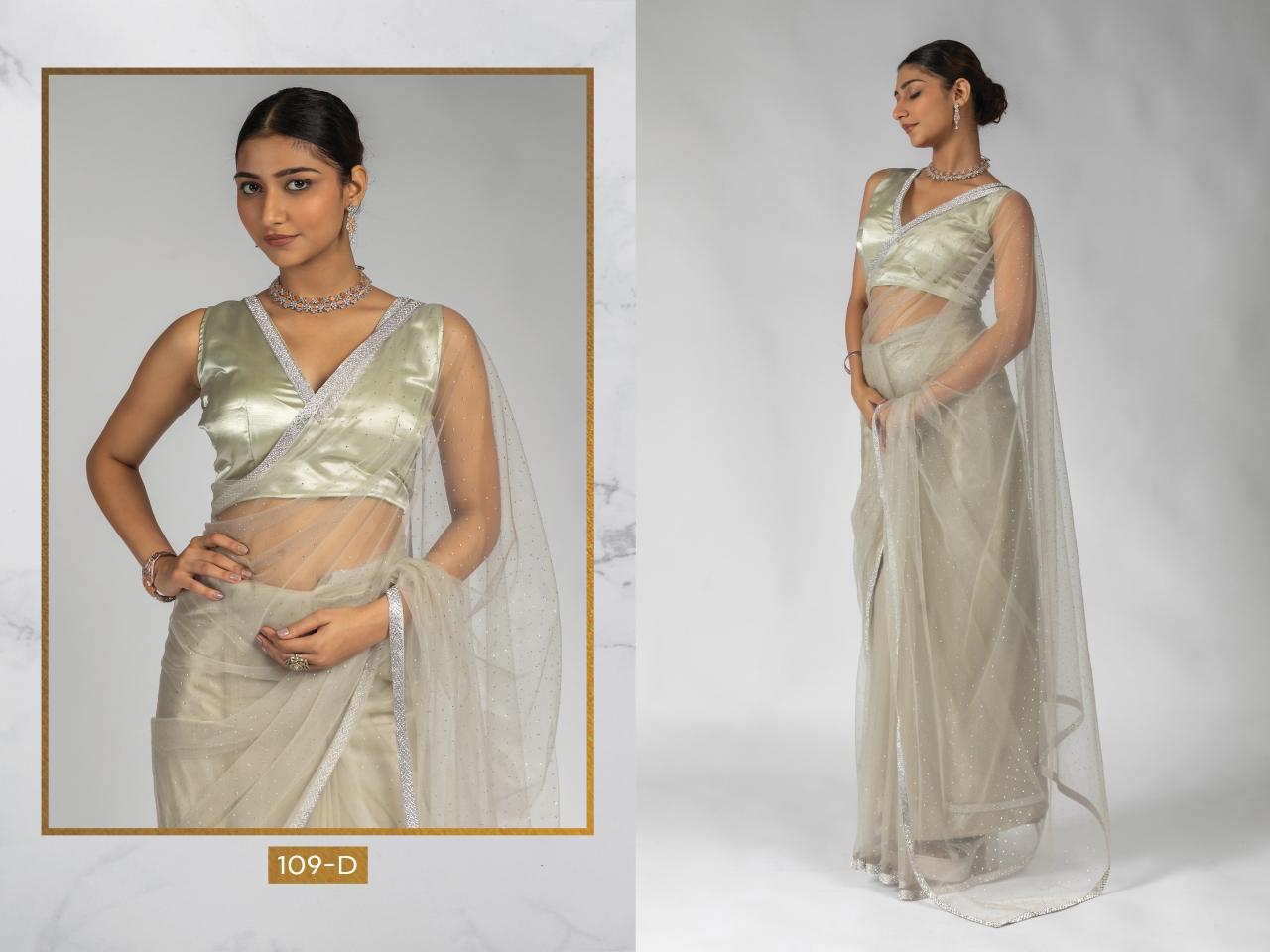 109a-109f burtterfly soft net shop trendy ready to wear sarees online 
