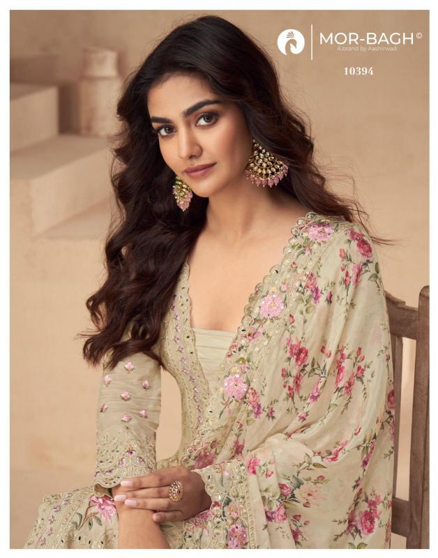 aarna color plus by aashirwad creation chinon silk readymade trendy plazzo 3pcs dress