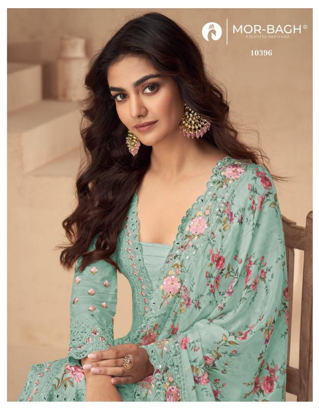 aarna color plus by aashirwad creation chinon silk readymade trendy plazzo 3pcs dress