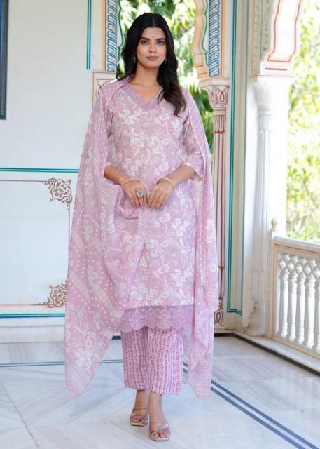 heritage cotton heavy work traditional 3 pcs fully stitch suits