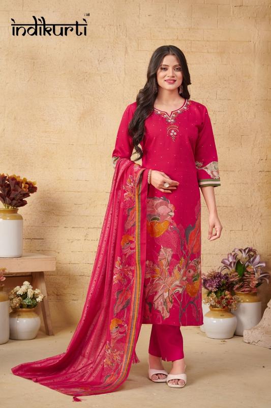 aafreen by indikurti fully stitch plus size vetican foil print stylish combo dress