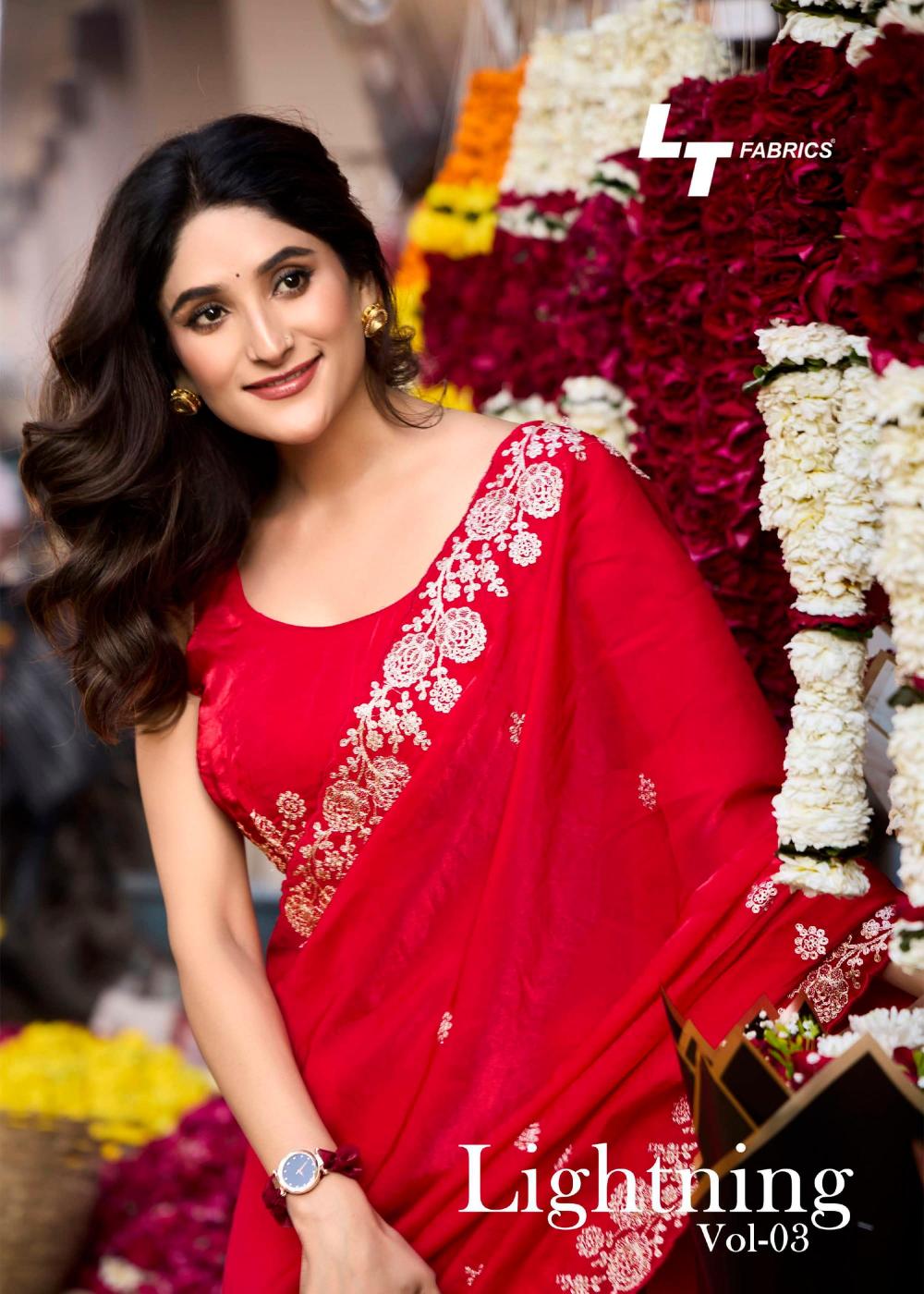 lighting vol 3 by kashvi creation elegant style malai silk saree supplier 