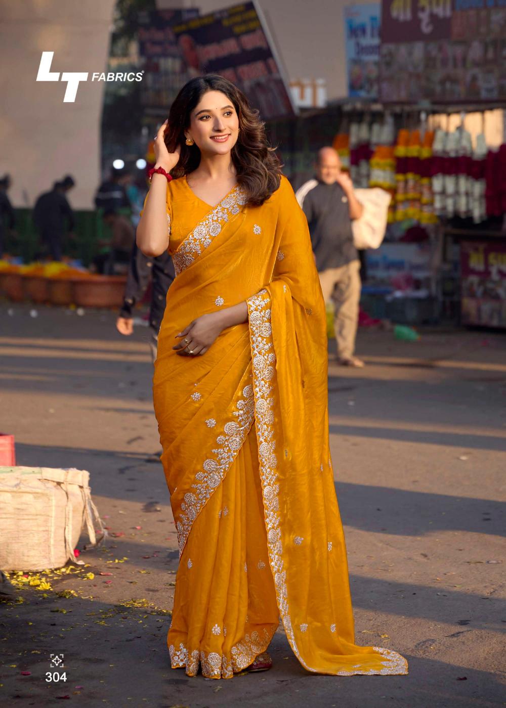 lighting vol 3 by kashvi creation elegant style malai silk saree supplier 