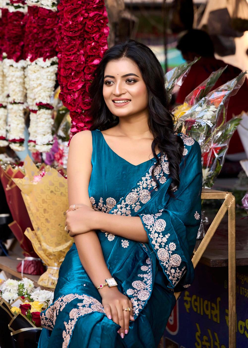 lighting vol 3 by kashvi creation elegant style malai silk saree supplier 