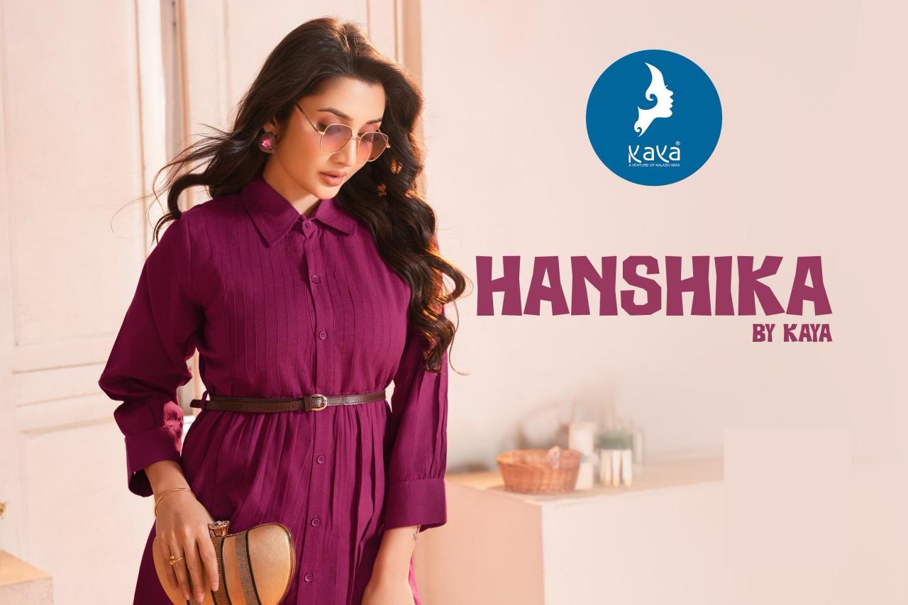 hanshika by kaya hit design full stitch plus size flex cotton long kurti online   