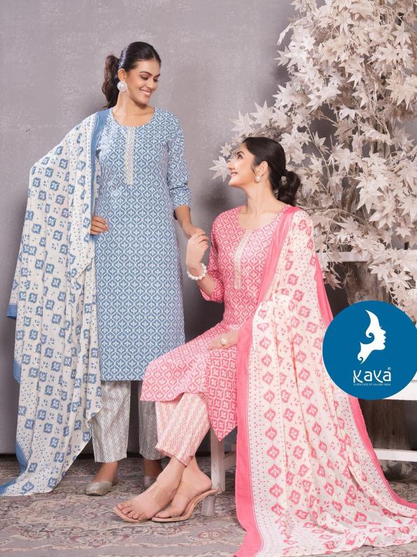 krisha vol 2 by kaya full stitch big size cotton print 3pcs dress