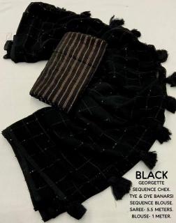 kc georgette sequence woven chex indian best saree online 