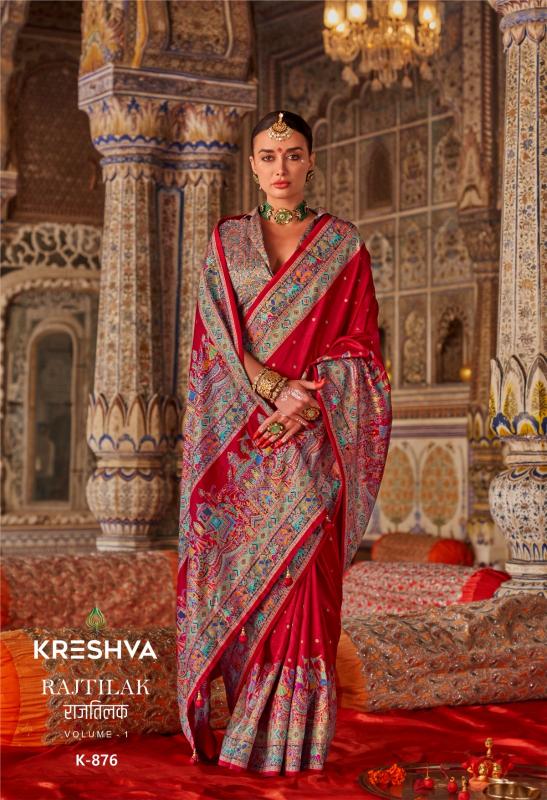 rajtilak by kreshva luxurious silk sarees for women