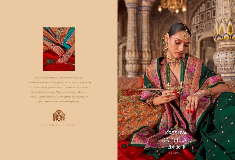 rajtilak by kreshva luxurious silk sarees for women