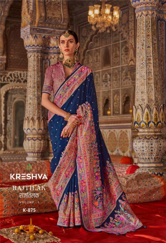 rajtilak by kreshva luxurious silk sarees for women