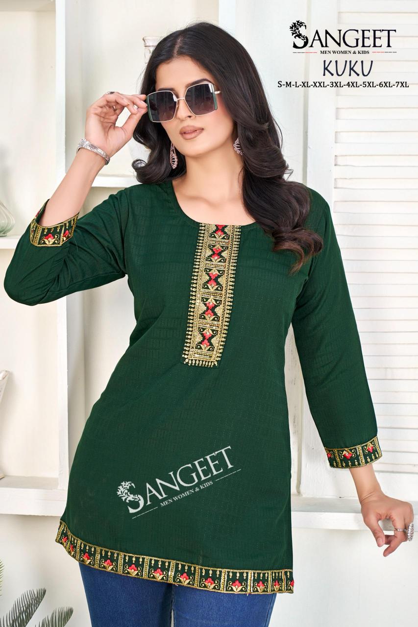 kuku rayon bombay stylish look fully stitch western tops online 