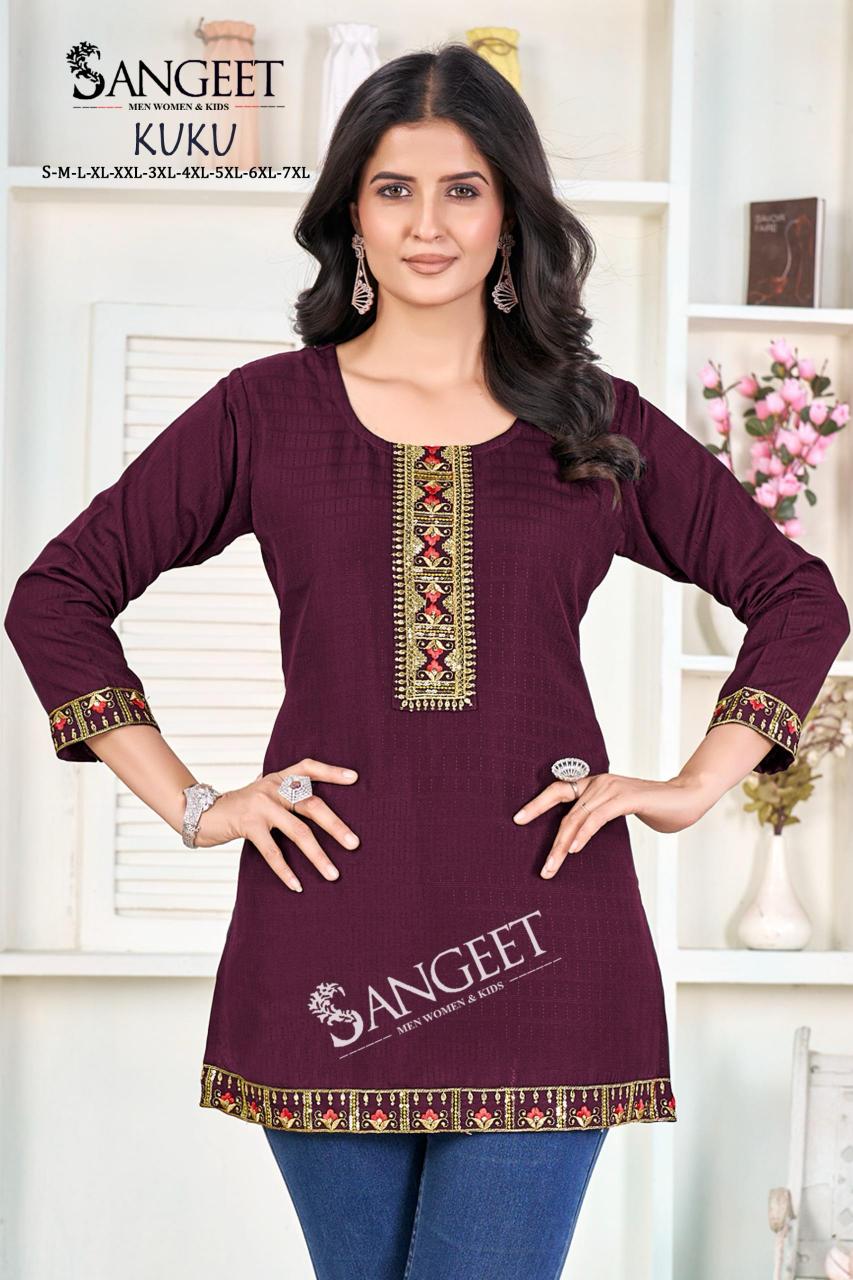 kuku rayon bombay stylish look fully stitch western tops online 