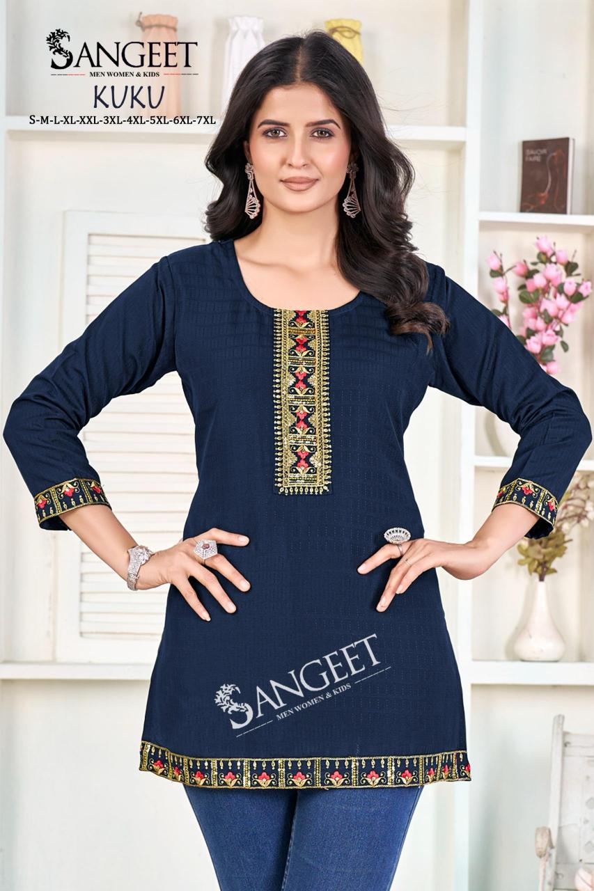 kuku rayon bombay stylish look fully stitch western tops online 