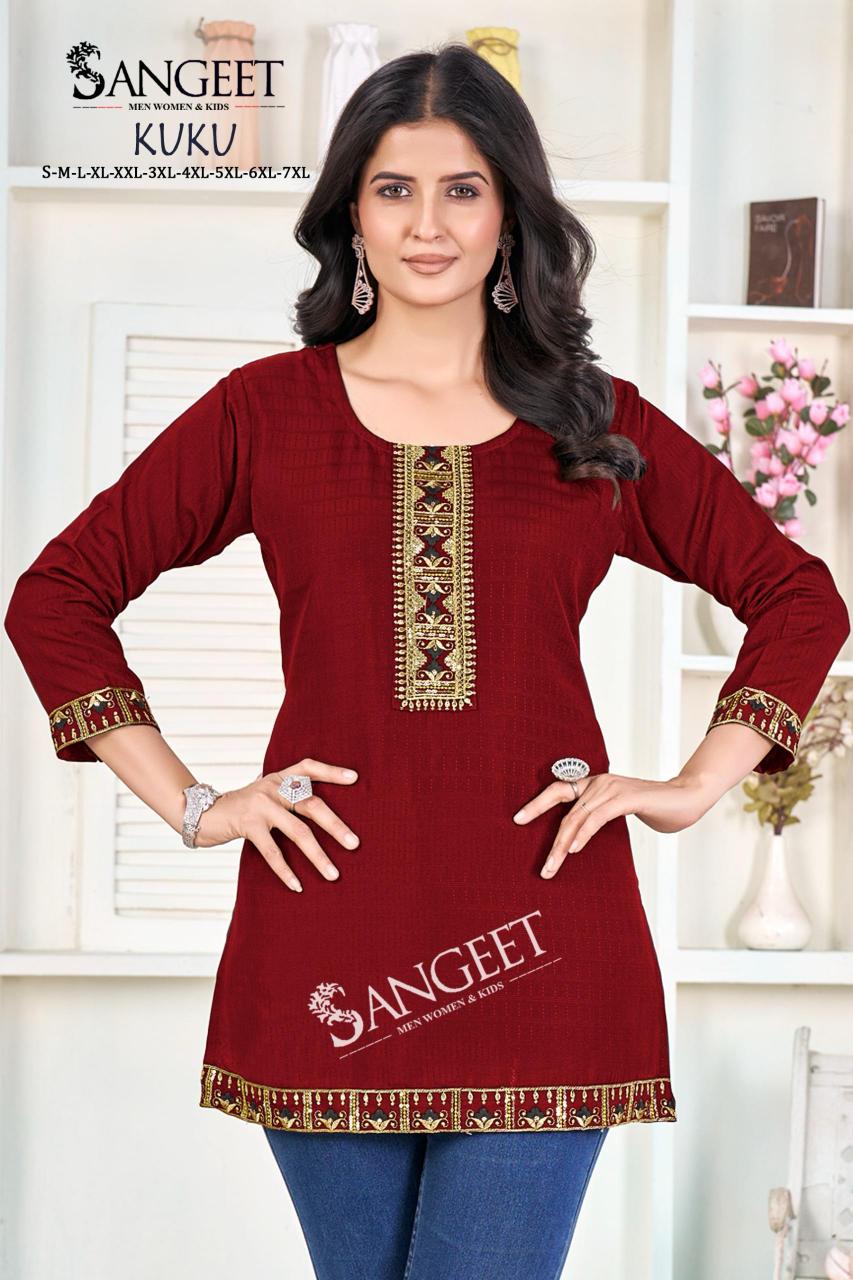 kuku rayon bombay stylish look fully stitch western tops online 