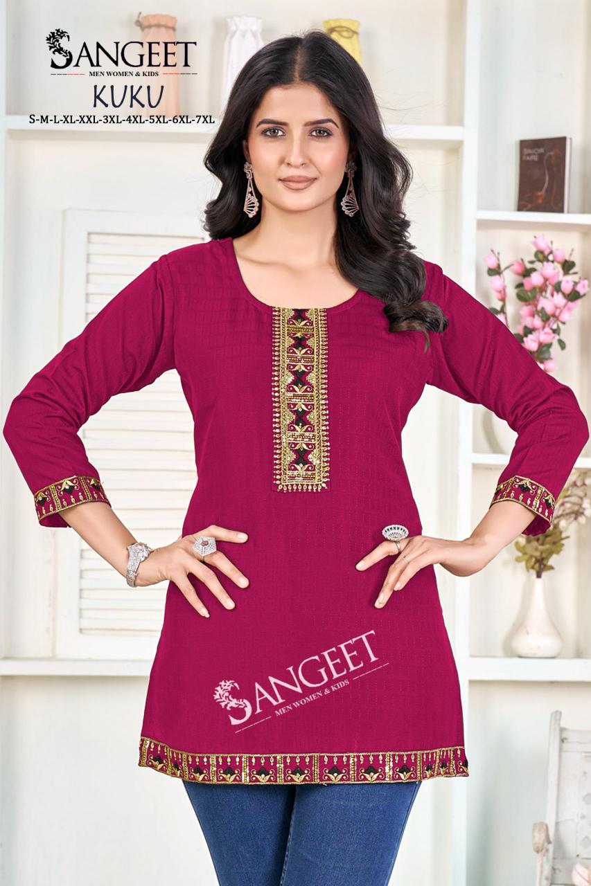 kuku rayon bombay stylish look fully stitch western tops online 