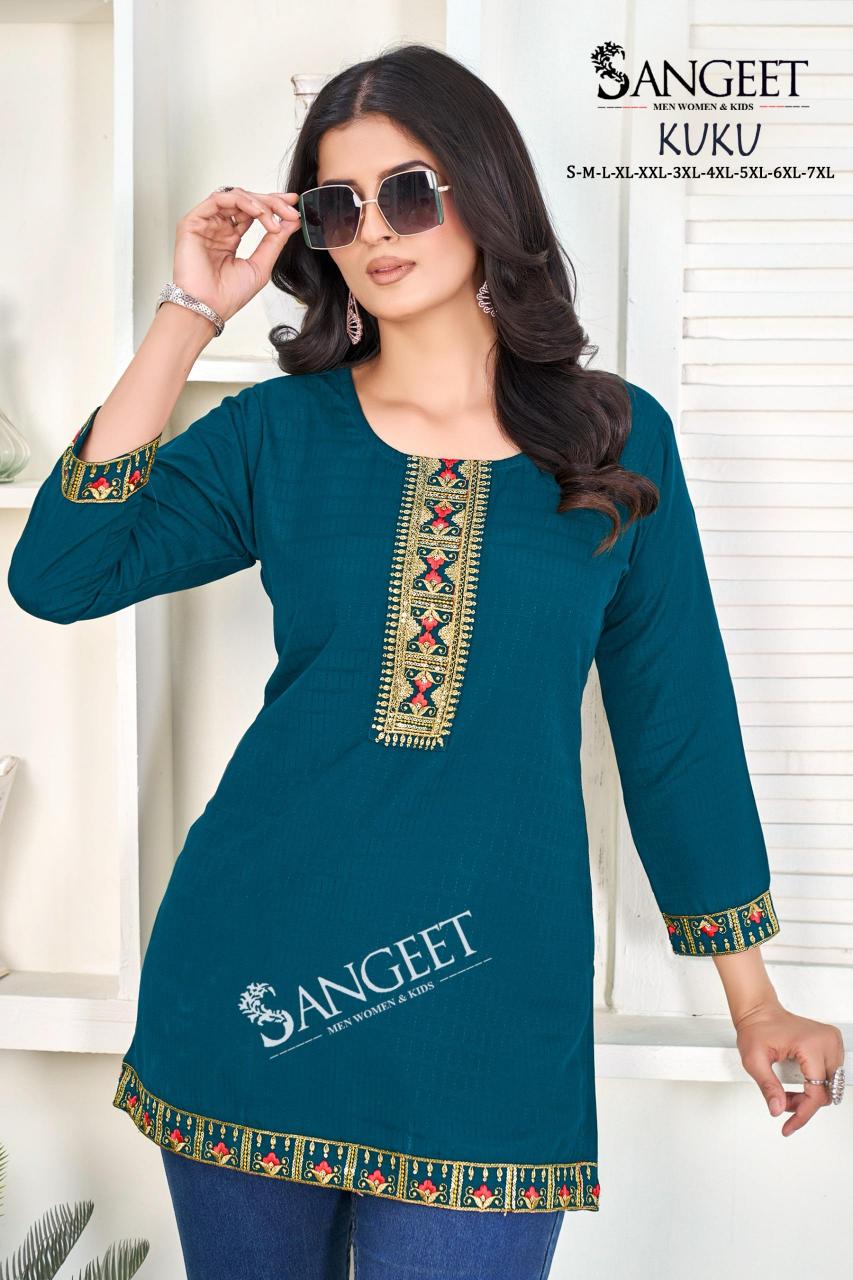 kuku rayon bombay stylish look fully stitch western tops online 
