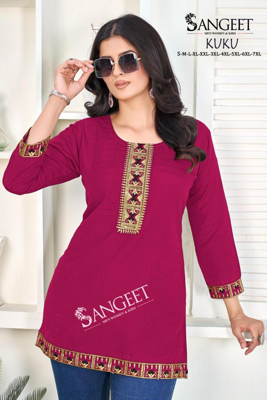 kuku rayon bombay stylish look fully stitch western tops online 
