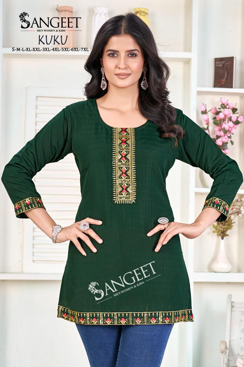 kuku rayon bombay stylish look fully stitch western tops online 