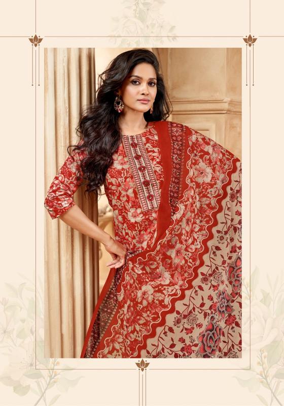 elegance vol 7 by mayur creation cotton print readymade big size churidar 3pcs suit