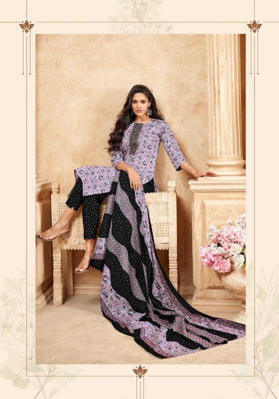 elegance vol 7 by mayur creation cotton print readymade big size churidar 3pcs suit