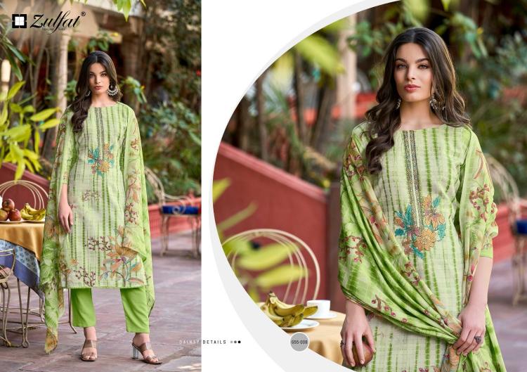 zulfat noor vol 2 cotton gorgeous look full stitch plus size 3pcs dress
